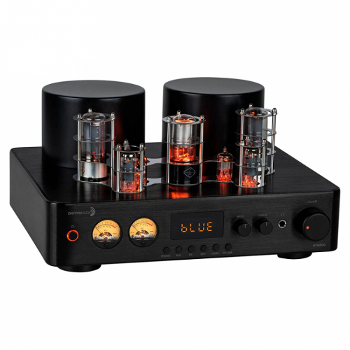 Dayton Audio HTA200 kompakt stereoforsterker med Bluetooth, RIAA-trinn & VU-måler i gruppen Forsterkere / Stereoforsterkere hos Ljudfokus (860HTA200)