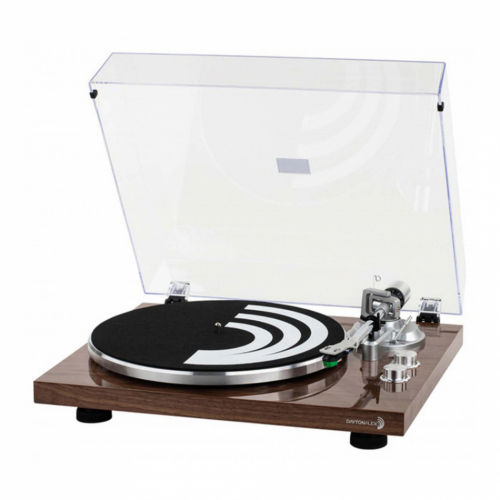 Dayton Audio TT-1BT vinylspiller med Bluetooth, RIAA & USB valnøtt i gruppen Vinyl / Platespillere hos Ljudfokus (860TT1BTW)