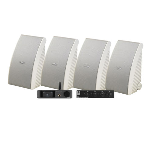 Dynavoice CA802BT med SC4B & 2 par Yamaha NS-AW592 hvite utendørshøyttalere i gruppen Multiroom / Forsterkerpakker hos Ljudfokus (SETCA802BTPKT22)