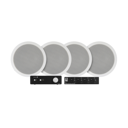 Dayton Audio DTA-100ST med SC4B & 2 par System One IC620 innbyggingshøyttalere i gruppen Multiroom / Forsterkerpakker hos Ljudfokus (SETDTA100STPKT1)