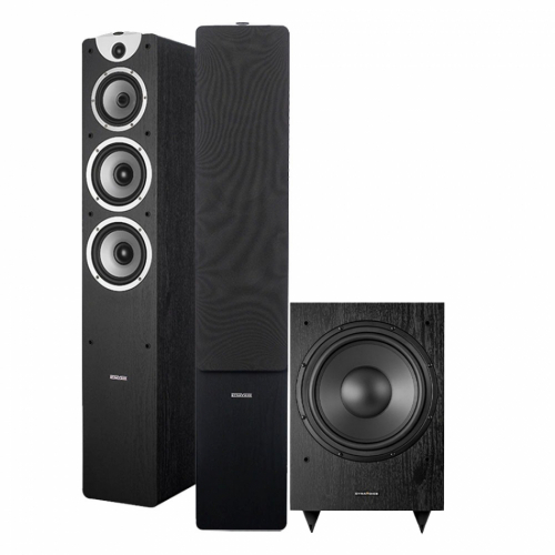 Dynavoice Magic F-7 EX v3 & MW10 høyttalerpakke stereo 2.1 Svart i gruppen Pakker / Høyttalere til musikk hos Ljudfokus (SETF7EXPKT13)