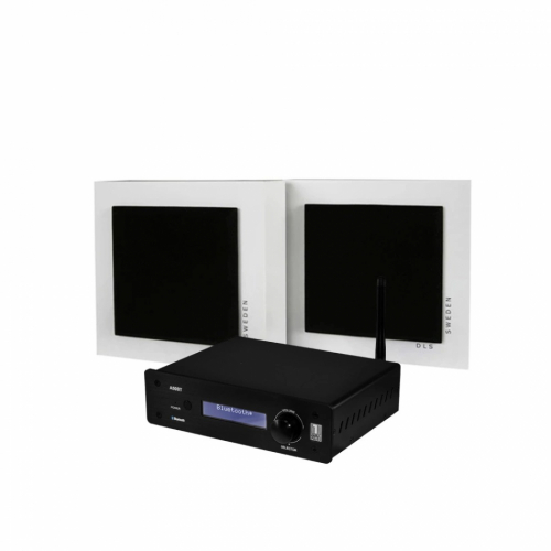 System One A50BT & DLS Flatbox Slim Mini stereopakke i gruppen Pakker / HiFi - musikkanlegg hos Ljudfokus (SETFBMINIPKT6)