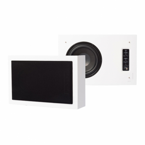 DLS Flatsub 8.2 veggmonterbar aktiv subwoofer, matt hvit 2-PAKKE i gruppen Høyttalere / Subwoofere hos Ljudfokus (SETFS82PKT1)