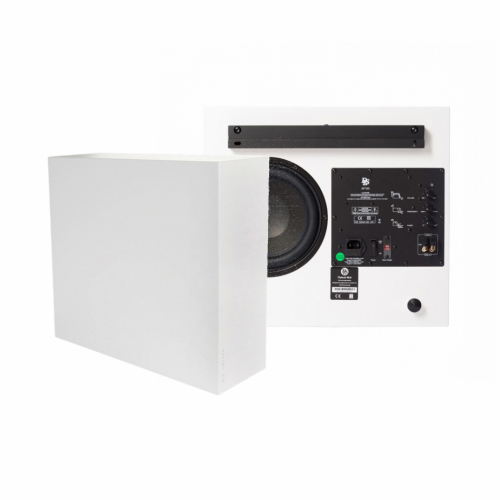 DLS Flatsub Midi veggmonterbar aktiv subwoofer, matt hvit 2-PAKKE i gruppen Høyttalere / Subwoofere hos Ljudfokus (SETFSMIDIPKT1)
