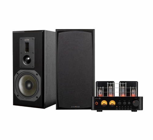 Dayton Audio HTA100 & Dynavoice DM-6 MKII svarte stereopakke stativhøyttalere i gruppen Pakker / HiFi - musikkanlegg hos Ljudfokus (SETHTA100PKT2)