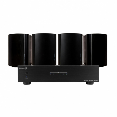 Dayton Audio MA1240a & 2 par DLS MB5i Svarte Utendørshøyttalere i gruppen Multiroom / Forsterkerpakker hos Ljudfokus (SETMA1240APKT19)