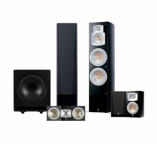 Yamaha NS-777 høyttalerpakke hjemmekino 5.1 med Dynavoice CSB-V12 i gruppen Pakker / Høyttalere til film hos Ljudfokus (SETNS777BPKT2)