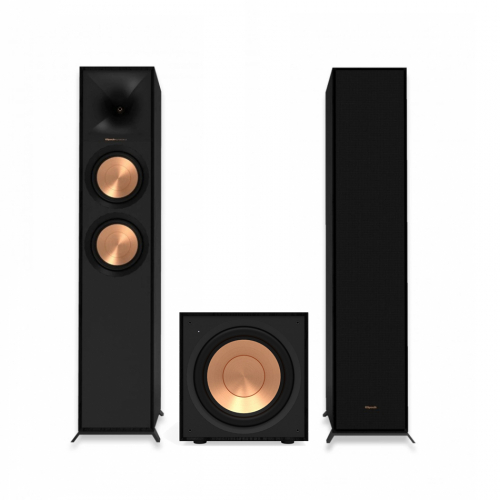 Klipsch R-600F & Klipsch R-101SW Høyttalerpakke Stereo 2.1 i gruppen Pakker / Høyttalere til musikk hos Ljudfokus (SETR600FPKT4)