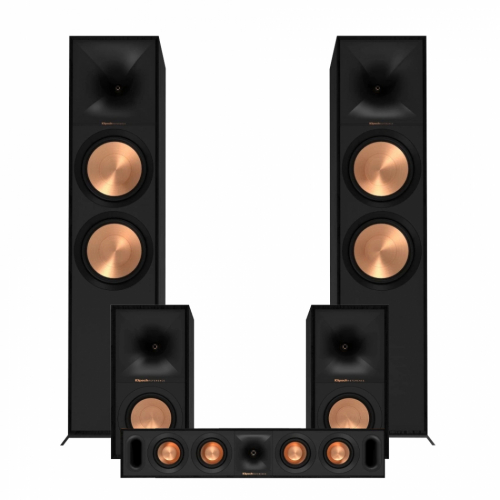Klipsch R-800F Høyttalerpakke Hjemmekino 5.0 Sort i gruppen Pakker / Høyttalere til film hos Ljudfokus (SETR800FPKT3)