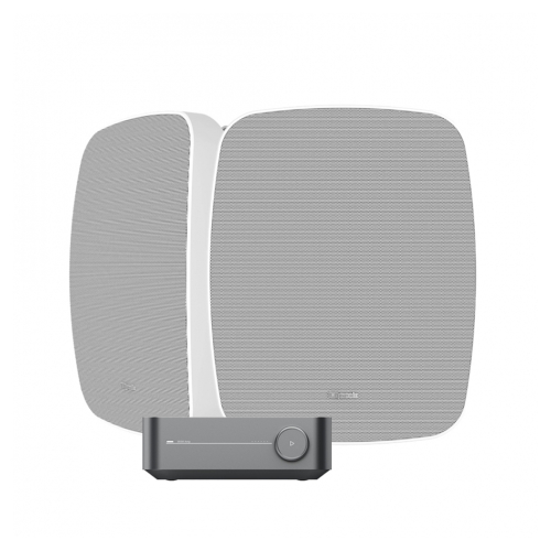 Wiim Amp Pro & Klipsch RSM-650 hvite utendørshøyttalere stereopakke i gruppen Pakker / HiFi - musikkanlegg hos Ljudfokus (SETRSM650PKT4)