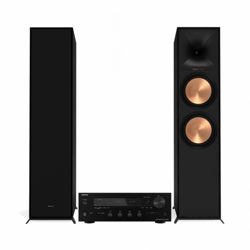 Onkyo TX-8470 & Klipsch R-800F stereopakke gulvhøyttalere i gruppen Pakker / HiFi - musikkanlegg hos Ljudfokus (SETTX8470PKT1)