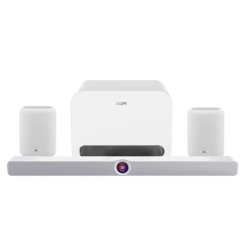 WiiM Bar med Sub Pro & Sound Lite hjemmekinoanlegg 5.1.2 med Dolby Atmos, hvit i gruppen Pakker / Hjemmekino - surroundsystemer hos Ljudfokus (SETWIIMBARPKT4)
