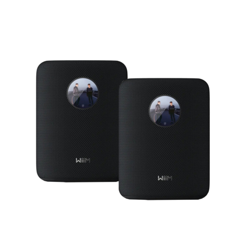 WiiM Sound streaminghøyttaler med berøringsdisplay, svart 2-PACK i gruppen Multiroom / Høyttalersystemer hos Ljudfokus (SETWIIMSOUNDPKT3)