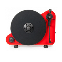 Pro-Ject VT-E BT vertikal vinylspiller med pickup og Bluetooth, rød