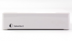 Pro-Ject Optical Box E Phono, RIAA-trinn med optisk utgang for platespiller, hvit