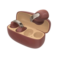 JVC HA-NP1T True Wireless in-ear hodetelefoner med øreklips, burgunder
