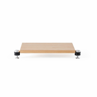 Norstone Copenhagen Base, bunnhylle i eik modulært Hifi-rack