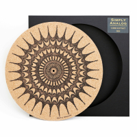 Simply Analog Cork Slipmat Iris, korkmatte med trykk for platespiller