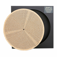 Simply Analog Cork Slipmat Tricircle, korkmatte med trykk for platespiller