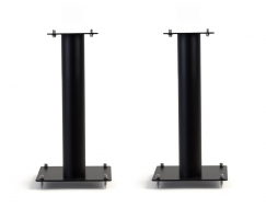 Norstone Stylum 1, matt svarte høyttalerstativ 50 cm høye
