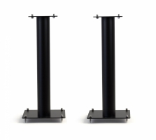 Norstone Stylum 2, matte svarte høyttalerstativer 60 cm høye