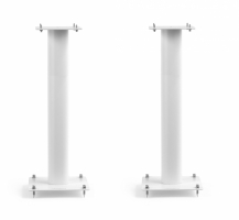 Norstone Stylum 2, matte hvite høyttalerstativer 60 cm høye