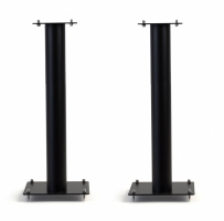Norstone Stylum 3, matte svarte høyttalerstativer 80 cm høye