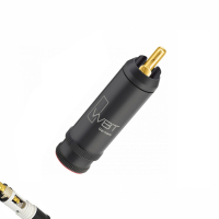 WBT-0114Cu Nextgen RCA-kontakt med hvit fargemerking, stk.