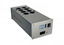 TAGA Harmony PC-8000DC strømfilter med DC-blokkering og lynvern, sølv