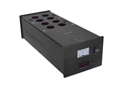 TAGA Harmony PC-8000DC strømfilter med DC-blokkering og lynvern, svart