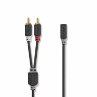 Nedis CAB-W22255 adapterkabel 3,5 mm hunn-RCA hann 0,2 meter
