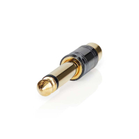 Nedis CAB-W23935BKG, monoadapter Tele 6,35 mm hann - RCA hunn