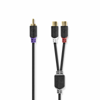Nedis CAB-W24010AT02 subwoofer Y-kabel 1M2F, 0,2 meter