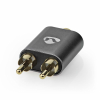 Nedis CATB22255AL, stereoadapter 3.5mm hunn -> 2RCA hanner
