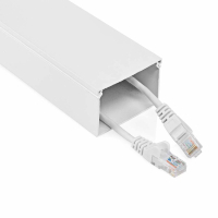 Nedis CMDT-6040 kabelkanal i aluminium, hvit