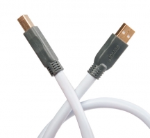 Supra USB 2.0 A-B, USB-kabel isblå