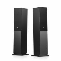 Audio Pro A48 W strømmingshøyttaler drevet av Linkplay med HDMI ARC, svart par