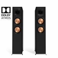 Klipsch R-605FA hornladede gulvhøyttalere med Dolby Atmos, svart par
