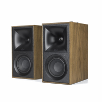 Klipsch The Fives aktive høyttalere inkl. Atonemo Streamplayer, valnøtt par