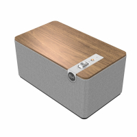 Klipsch The Three Plus aktiv høyttaler med Bluetooth & USB-C, valnøtt Retureksemplar