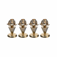 Monacor SPS10-Gold spikes i metall, 4-pakning