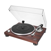 Audio-Technica AT-LPW50BT-RW platespiller med Bluetooth & RIAA, valnøtt