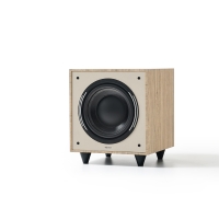 Elipson Horus 8S aktiv subwoofer med passiv slavekon, lys eik