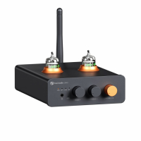 Fosi Audio GR40 kompakt rørforforsterker med Bluetooth, DAC og hodetelefonforsterker