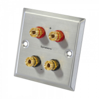 Dynavox Speaker Wallplate Stereo, metallisk