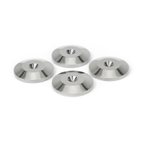 Dynavox spikesunderlag 4-pakning, sølv