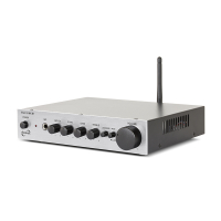 Dynavox ESA-18 MK BT kompakt stereoforsterker med mikrofoninngang & Bluetooth, sølv