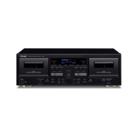 Teac W-1200 dobbelt kassettdekk med digitalisering, svart