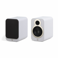 Q Acoustics 3030c stativhøyttalere, matt hvit par