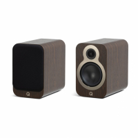 Q Acoustics 3030c stativhøyttalere, valnøtt par